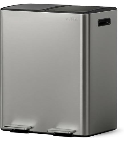 Amazon｜ゴミ箱 2段式3分別 縦型 合計60L ペダル式ダストボックス