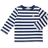 [ミキハウス ホットビスケッツ] 長袖 ボーダー Ｔシャツ 男の子 女の子 キッズ 子供服 71-5204-821