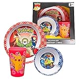 Pokemon Mealtime Set ~ 3 Piece ~プレート、ボウル、カップ