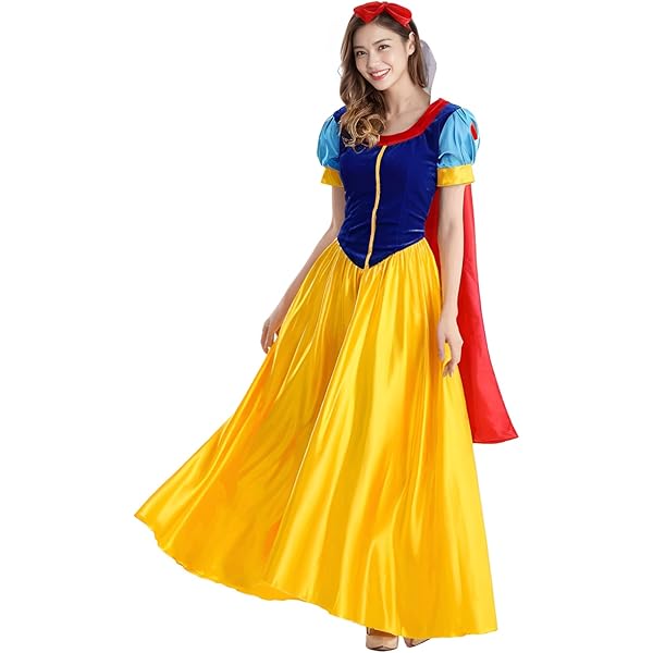 Amazon | [こもれび屋] 大人用 白雪姫 ドレス コスプレ ハロウィン  