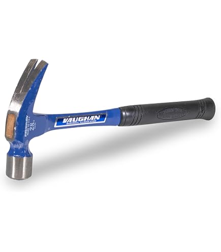 Vaughan RS17L 17oz Stealth Smooth Face Framing Hammer - 15-1/8" Long Handle With Magnetic Nail Starter