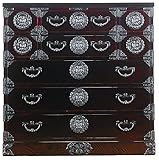 岩谷堂箪笥 北上整理5号 南部鉄器金具 牡丹紋様 幅100cm 奥行45cm 高さ100cm No.783