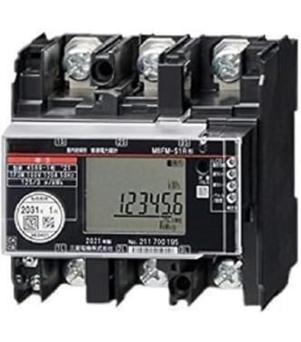 Amazon | 三 菱 電子式三相3線式普通電力量計 M2PM-S34R 3P3W 200V 100