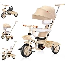 Amazon.co.jp: Nijakise 子供用 三輪車 5in1三輪車 ベビーカー 手押し