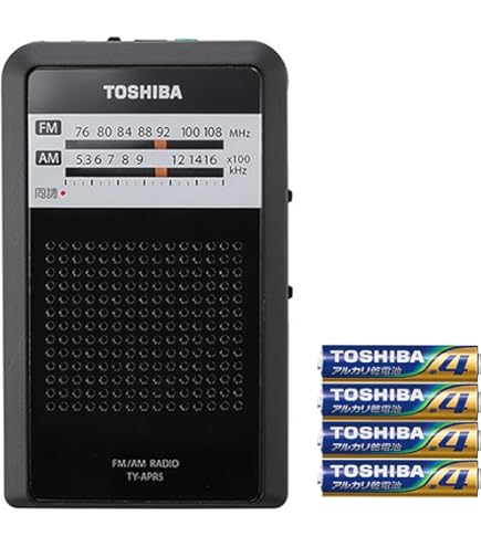 非常に良い)東芝 ワイドFM/AMラジオポケットラジオ TY-APR4-K 【公式通販】