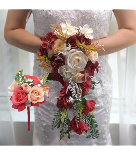 Amazon｜アートフラワー（造花）ブーケ/ユリキャスケードブーケ