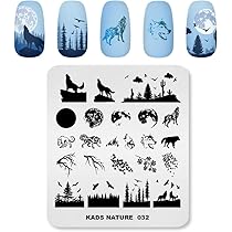 Amazon.co.jp: KADS スタンププレートネイル 桜 花模様 和風