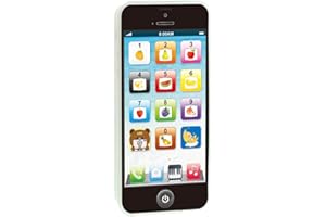 Cooplay 学習 スマートフォン おもちゃ ブラック 音楽 子守唄 タッチスクリーン USB 充電式携帯電話 幼児 赤ちゃん用