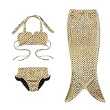 DAXIANG SWIMWEAR ベビー・ガールズ カラー: ゴールド
