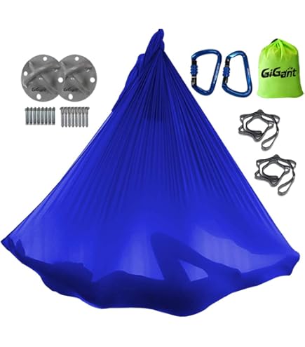 フライングヨガ ハンモック 11点セット 吊り下げ可能 紫/ピンク/水色 フライングヨガ ハンモック 11点セット 吊り下げ可能 紫/ピンク/水色