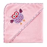 Luvable Friends Hooded Towel, Pink Owl by Luvable Friends