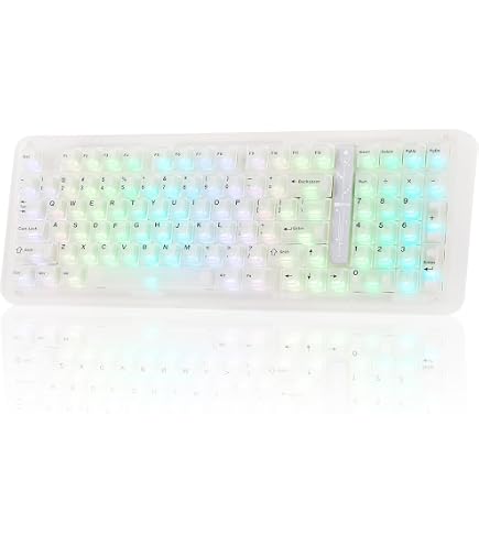 Amazon | KiiBOOM Phantom81 V4 アクリル透明キーボード ワイヤレス 75