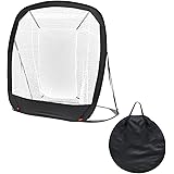 FIELDOOR バッティング練習ネット ポップアップ式 194cm×110cm×185cm 折りたたみ 簡単組立 工具不要 バッティングネット 野球練習ネット 軟式 対応 ペグ付 公園 庭 屋内 家庭用 トレーニング トレーナー ピッチング 自主練