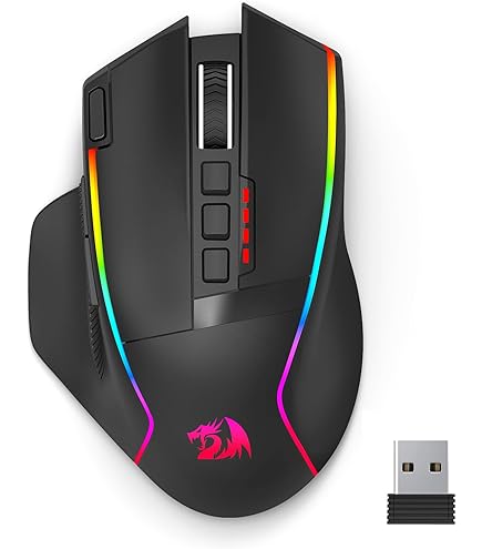 Amazon | Redragon M686ゲーミングマウス 2.4GワイヤレスとUSB