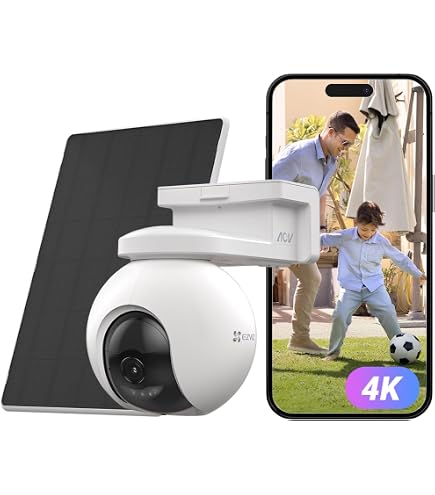 EZVIZ 400万画素 防犯カメラ（新品未使用）ソーラータイプ Amazon.co.jp: EZVIZ 400万画素 防犯カメラ 無線 屋外 工事不要