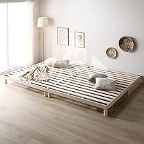 WLIVE RASIK すのこベッド シングル Amazon｜RASIK ベッド シングル フレームのみ グレー 脚付き