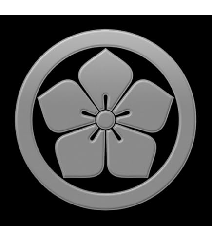 Amazon.co.jp: 一般家紋蒔絵シール 13.丸に桔梗/GD : 文房具・オフィス用品