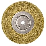 Weiler 1475 Narrow Face Crimped Wire Wheel, 6, 0.118 Brass Fill, 5/8-1/2 Arbor Hole (Pack of 2) by W