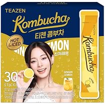 Amazon.co.jp: 【TEAZEN】 コンブチャ ジンジャーレモン味 150g (5g×30