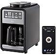 【Amazon Alexa認定】+Style スマート全自動コーヒーメーカー タイマー付き スケジュール機能 Amazon Alexa Google Home 対応 ミル6段階 豆・粉両対応 蒸らし アイスコーヒー対応 遠隔操作 プラススタイル