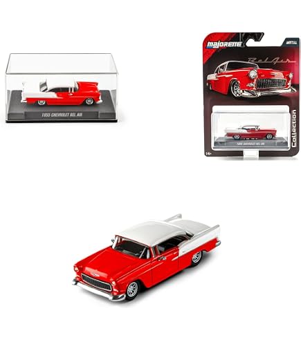 Amazon | Jada Majoretteコレクション – 1955 シボレー ベルエア 1:64