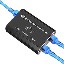 Amazon.co.jp: PoE ハブ LAN ハブ 1入力2出力 スイッチングハブ LAN