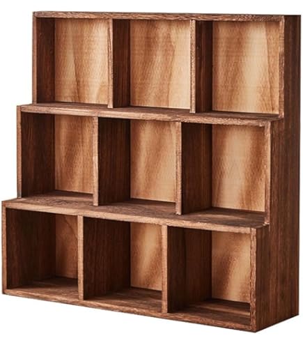 Amazon｜HOHOUNCSY アンティーク調 壁掛け棚 壁掛けディスプレイ 12