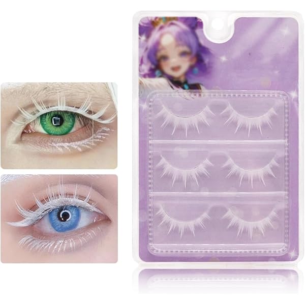 Amazon | nalaina 白いつけまつげ 白つけまつげ ナチュラル つけまつ毛