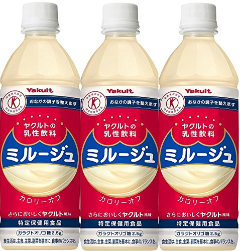 [トクホ] ヤクルト ヤクルトの乳性飲料 ミルージュ 500ml×3本