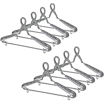 Amazon.co.jp: セキデン アルミハンガー10本（シルバー） つや消し