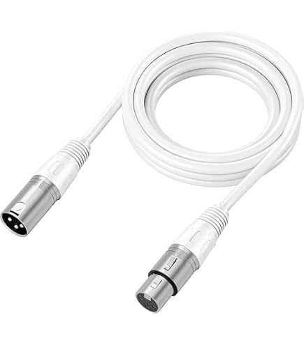 純白な高音質！MOGAMI2534★プレミアム仕様★XLRケーブル1mペア MOGAMI2534☆ホワイト☆プレミアム仕様☆XLRバランスケーブル