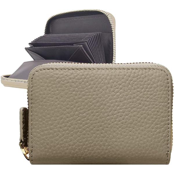 Amazon | [ジゼル] ミニ財布 お札が折れない 二つ折り 大容量 じゃばら