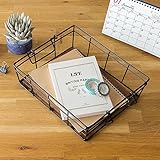 【アジア工房】スクエア型ワイヤーバスケット【D】 [約W30×D25×H8.5] (64150) [並行輸入品]