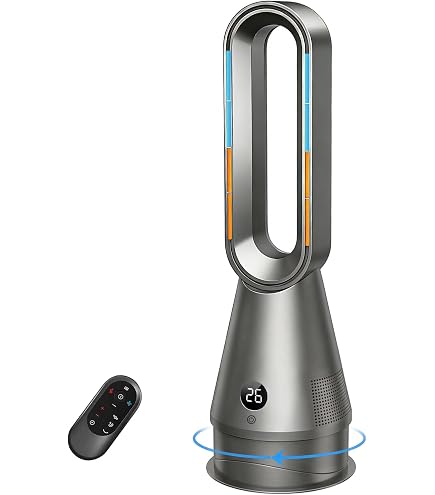 Amazon | タワーファン【2026革新冷暖兼用・1台6役・羽根なし扇風機