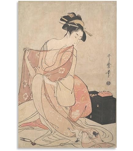 Amazon.co.jp: 浮世絵 喜多川歌麿 寛政の三美人（かんせいのさんびじん