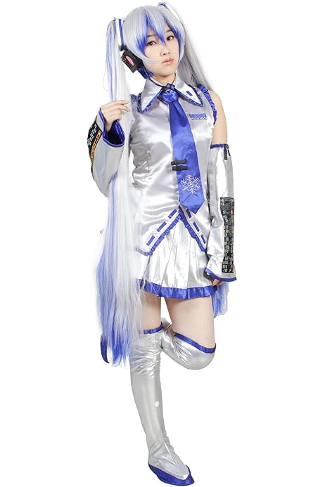 Amazon.co.jp: 【公式】コスユメ SNOW MIKU 雪ミク コスチュームセット 