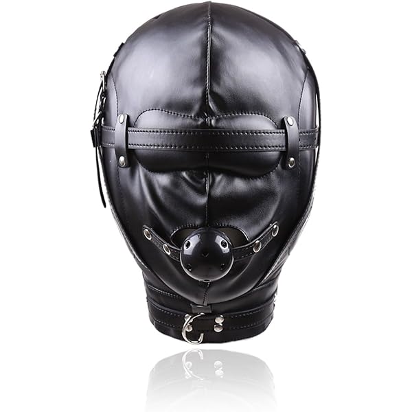 Amazon.co.jp: [Orirya] 全頭マスク 全頭拘束マスク PU レザー製