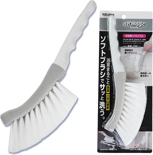 【SNSで話題】アズマ アズマジック 浴室用ソフトブラシ 洗剤の泡立て 浴室 浴室床 タイル 傷つけない ホームクリーニング プロ推奨 風呂掃除 浴室ブラシ 掃除用ブラシ クリーニングブラシ BT763 - 1