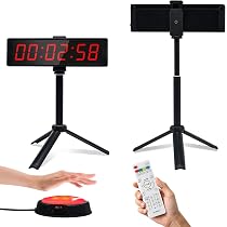 Amazon | YZ ジムタイマー、スタート/ストップボタン付きジムクロック