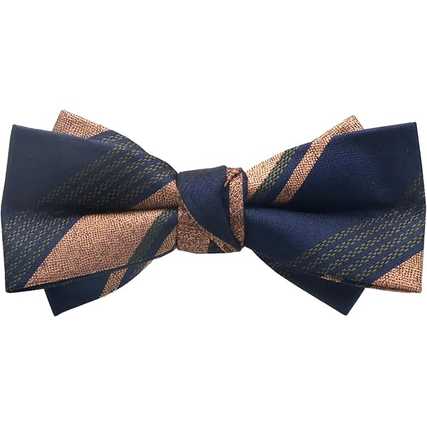 Amazon | [Bowties.jp] ブラウン フラワー 紋章 変形 蝶ネクタイ