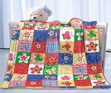 エレガントなホームKids Soft & Warmシェルパ赤ちゃん幼児用ガールズシェルパブランケット蝶花ピンクブルーイエローホワイトマルチカラー印刷Borregoベビーカーまたは幼児用ベッドBlank