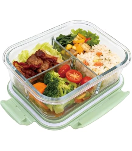 3仕切り弁当箱　７個セット Amazon｜MiniMood弁当箱 7個セット 3分割 ランチボックス 食品保存容器