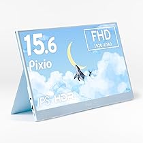 Amazon.co.jp: Pixio ポータブルモニター モバイルモニター 水色