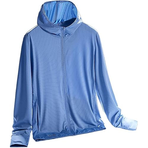 [FLYGAGA] ラッシュガード メンズ パーカー 長袖 水着 uvカット ラッシュパーカー 接触冷感 UPF50+ アウター 夏 フード付き 大きいサイズ 日焼け対策ウェア 紫外線対策