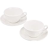 【正規輸入品】 ウェッジウッド フェスティビティ アイボリー ティーカップ&ソーサー ペア S8951100002