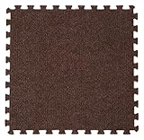 ユノックス カーペットマット9枚セット ブラウン 16-125 厚み0.7mmのカーペットマット