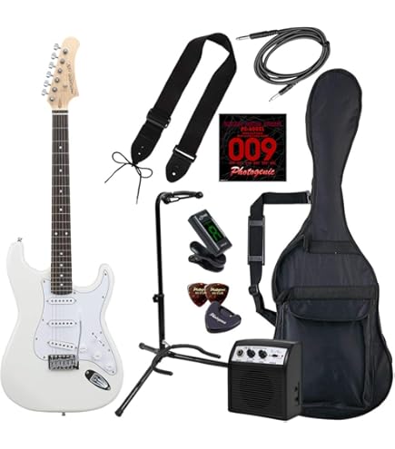 ✨本日限り✨フォトジェニック ストラトキャスター エレキギター Amazon.co.jp: PhotoGenic フォトジェニック エレキギター 初心者入門