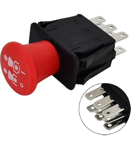 Delta 6201 Pto Switch Notonmek K3011-62300 10AMP PTO Switch K301162300 Compatible With Kubota Zero Turn Mower Z121 Z122 Z411 Z421 Z723 Z724 Z725 Z726 ZG123 Kubota Mower Deck Parts