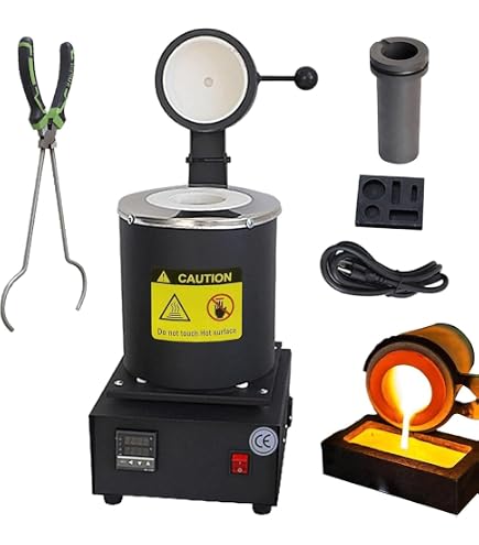Amazon | qingshenyi 金溶解炉1400W電気溶解炉機械1150℃デジタル電気