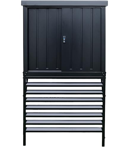 Amazon | 高機能収納庫 エアコン室外機カバー 戸外収納庫 倉庫 大型